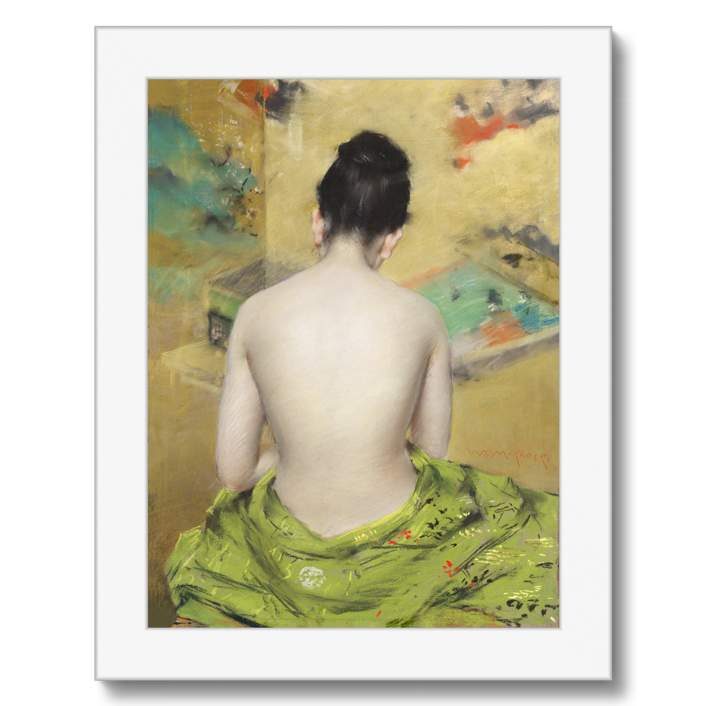 William Merritt Chase - Back of a Nude