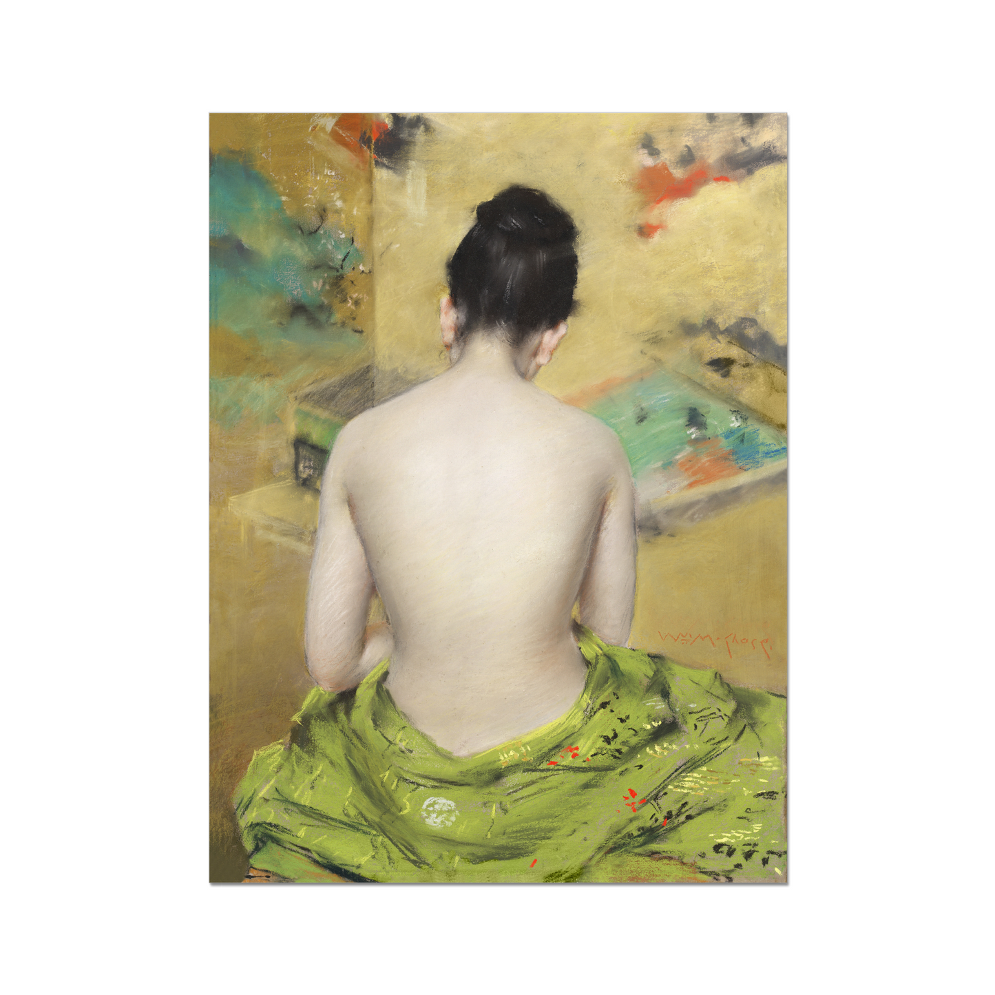 William Merritt Chase - Back of a Nude