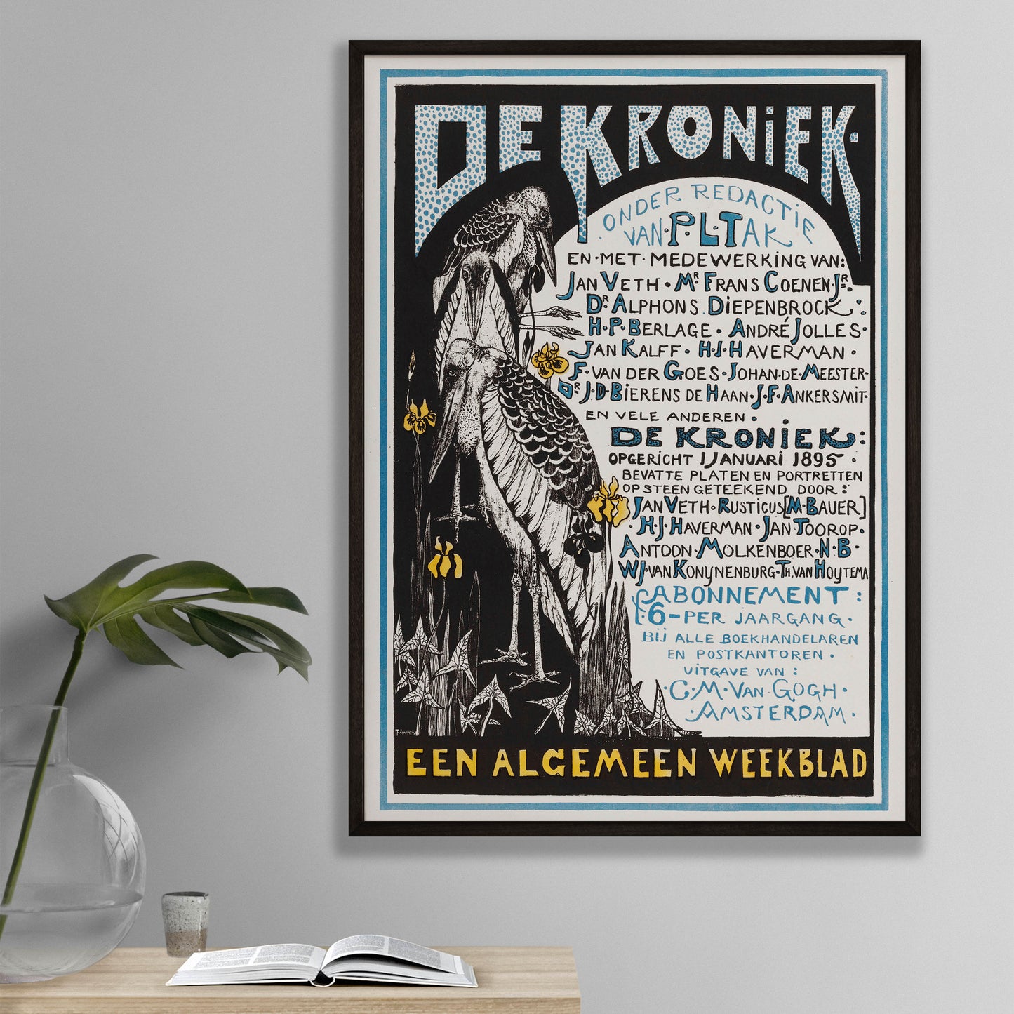 Theo van Hoytema - Reclamekaart voor 'De Kroniek'